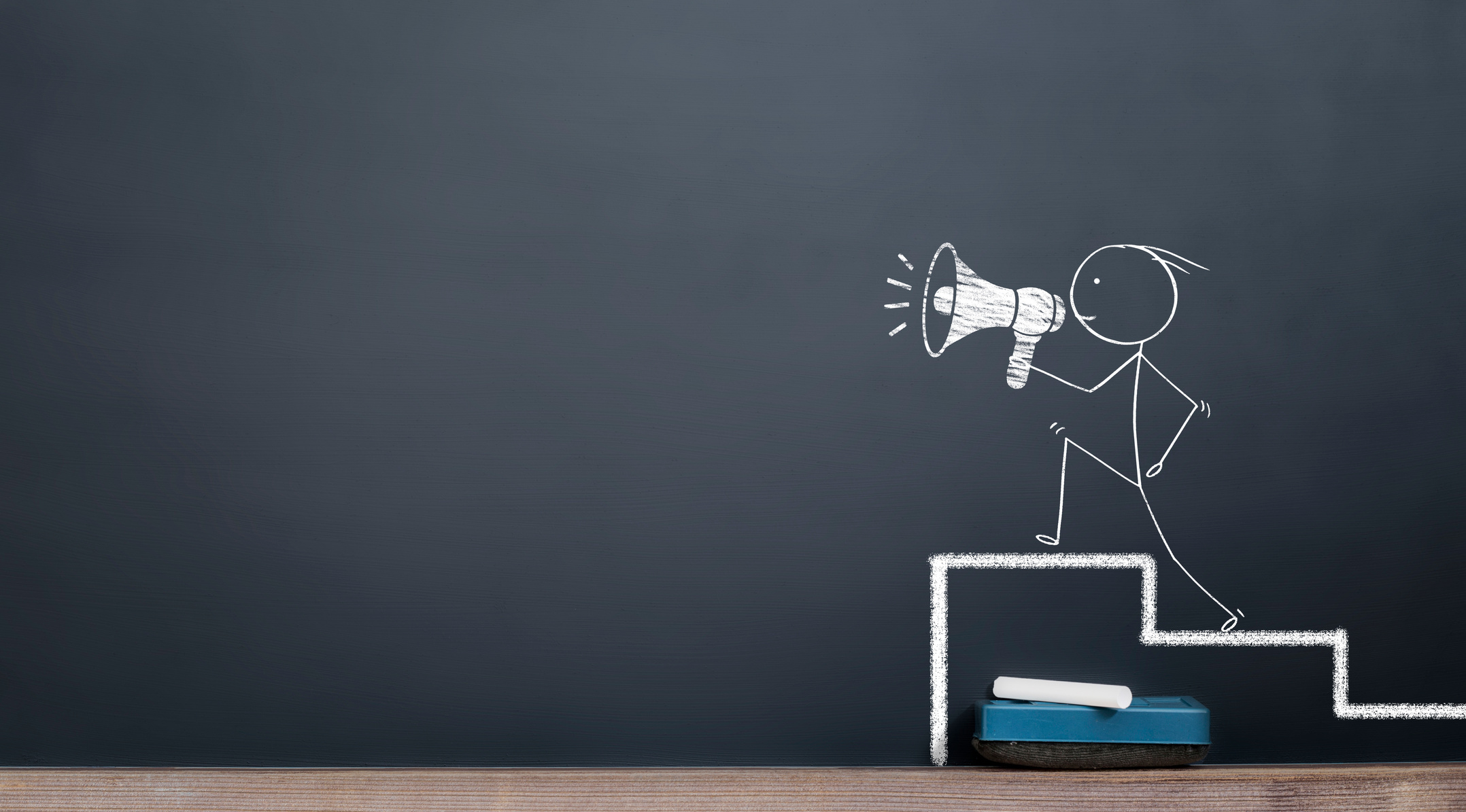 speaker with megaphone in hand. announcement concept